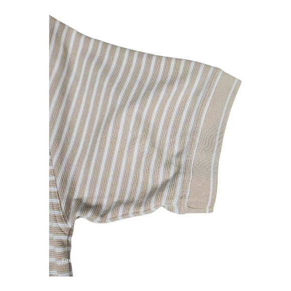 Greg Norman Shark Play Dry Performance Golf Polo Striped Short Sleeve Large - Picture 7 of 8